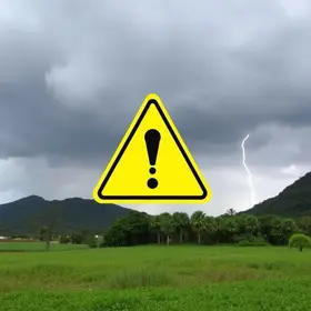 alerta amarelo de tempestade