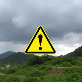 alerta amarelo de tempestade
