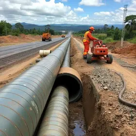 limpeza de tubulação