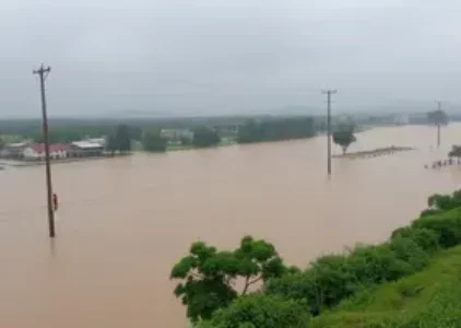 alto risco de enxurradas no RS