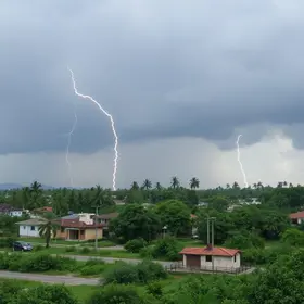 tempestade e granizo