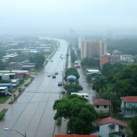 chuva e vento no Rio Grande do Sul